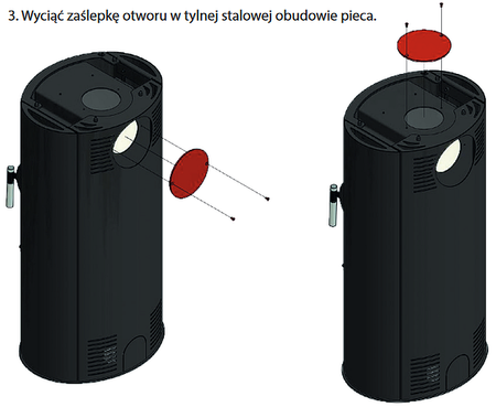 Piec wolnostojący koza 8kW AB z wylotem spalin fi 150 - spełnia anty-smogowy EkoProjekt 30065533