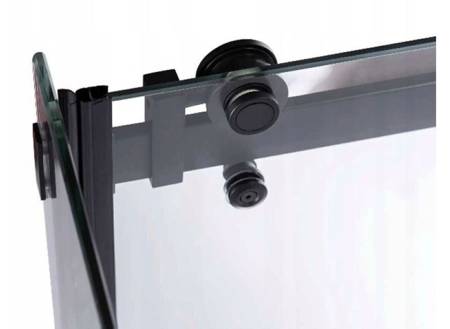 Calbati Kabina prysznicowa czarna 100x80 szkło 8mm 23178201